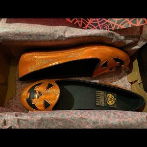 🎃 Orange Glitter Jackolantern Flats🎃